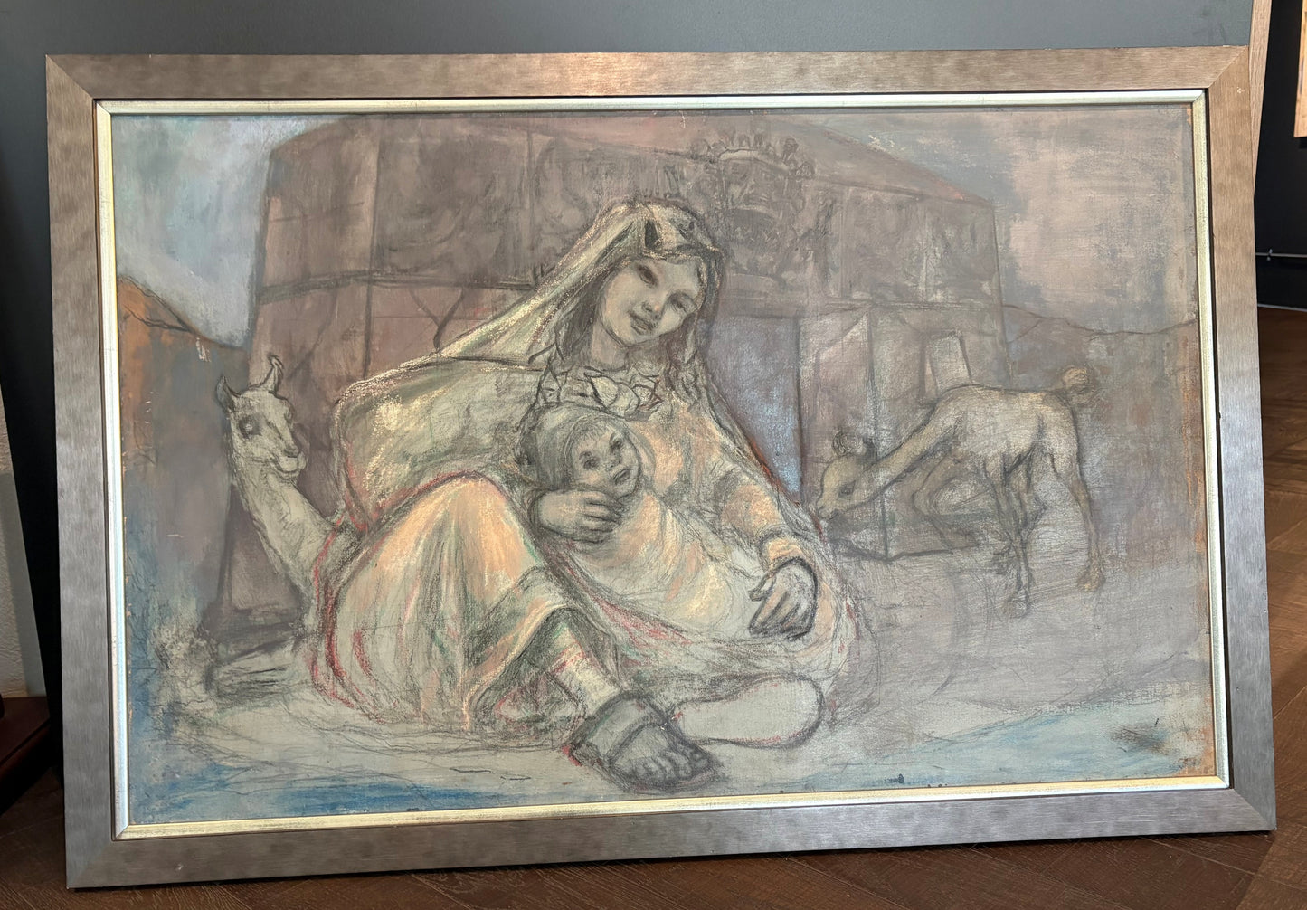 Jonas Rimša | Be pavadinimo, 1977–1978 | Drobė, akrilas, 64x100