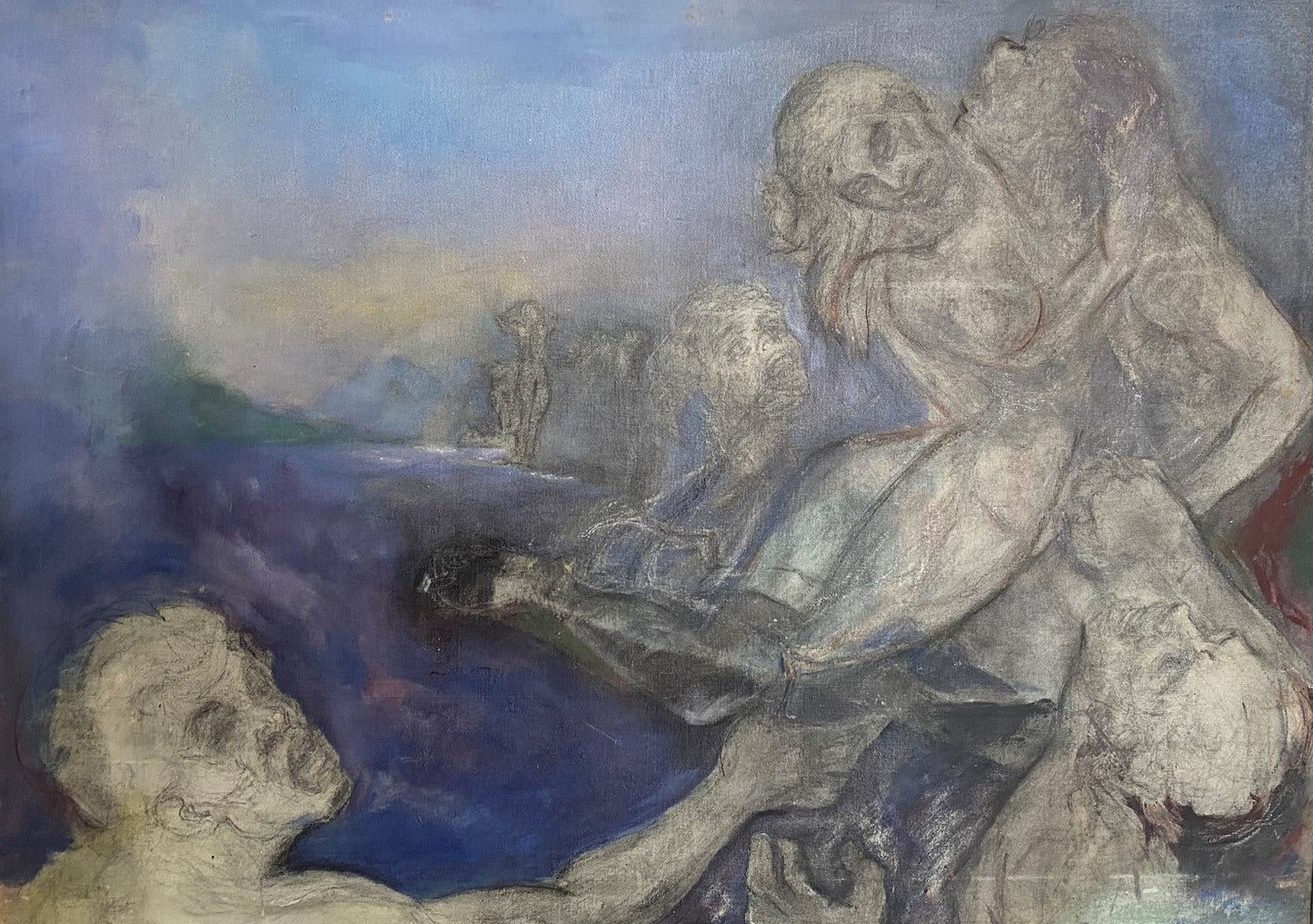 Jonas Rimša | Untitled, 1977–1978 | Acrylic on canvas, 70×98