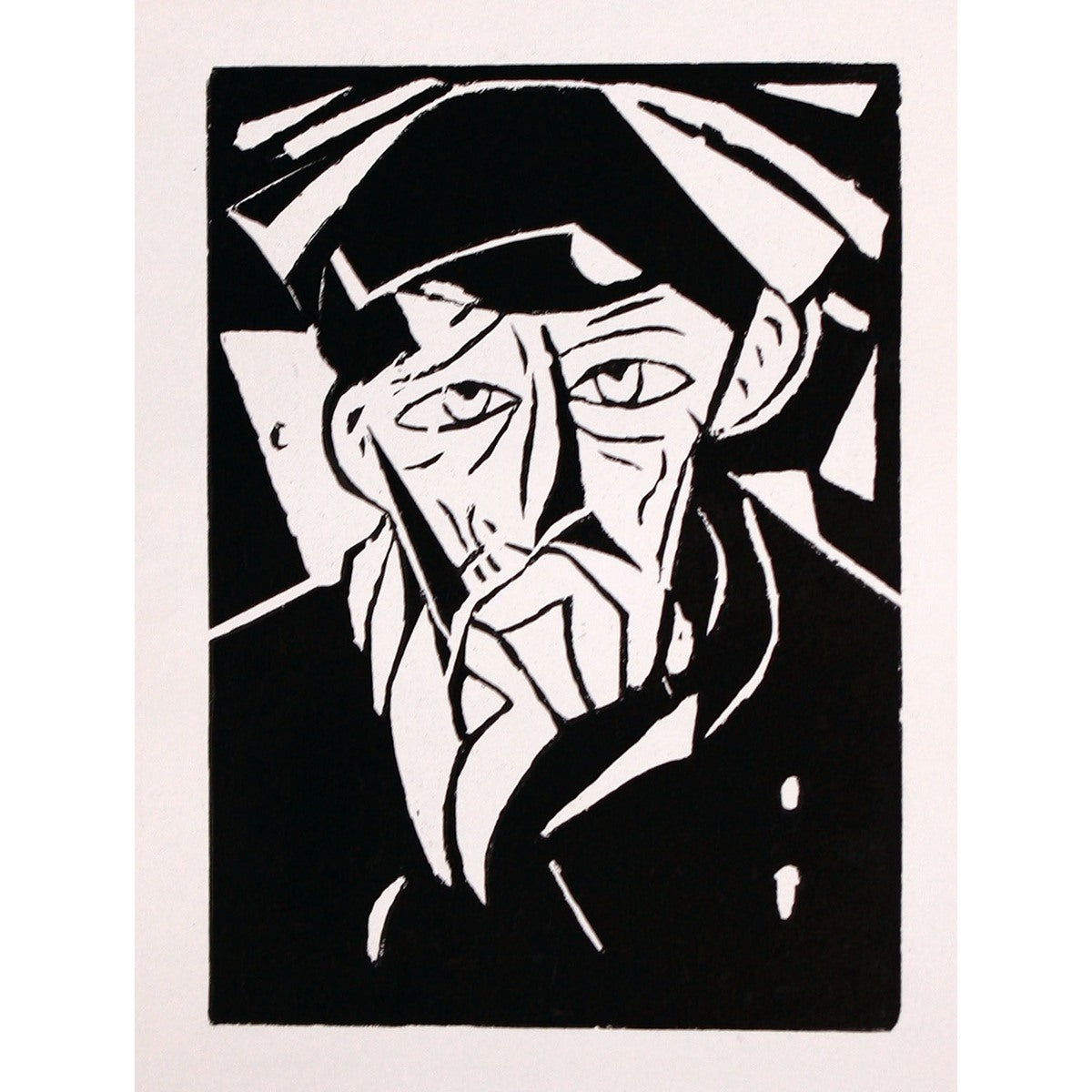 Lasar Segall | Cabeça de russo / Russo head, 1914 | Xylography, 22x16 (37.5x32)