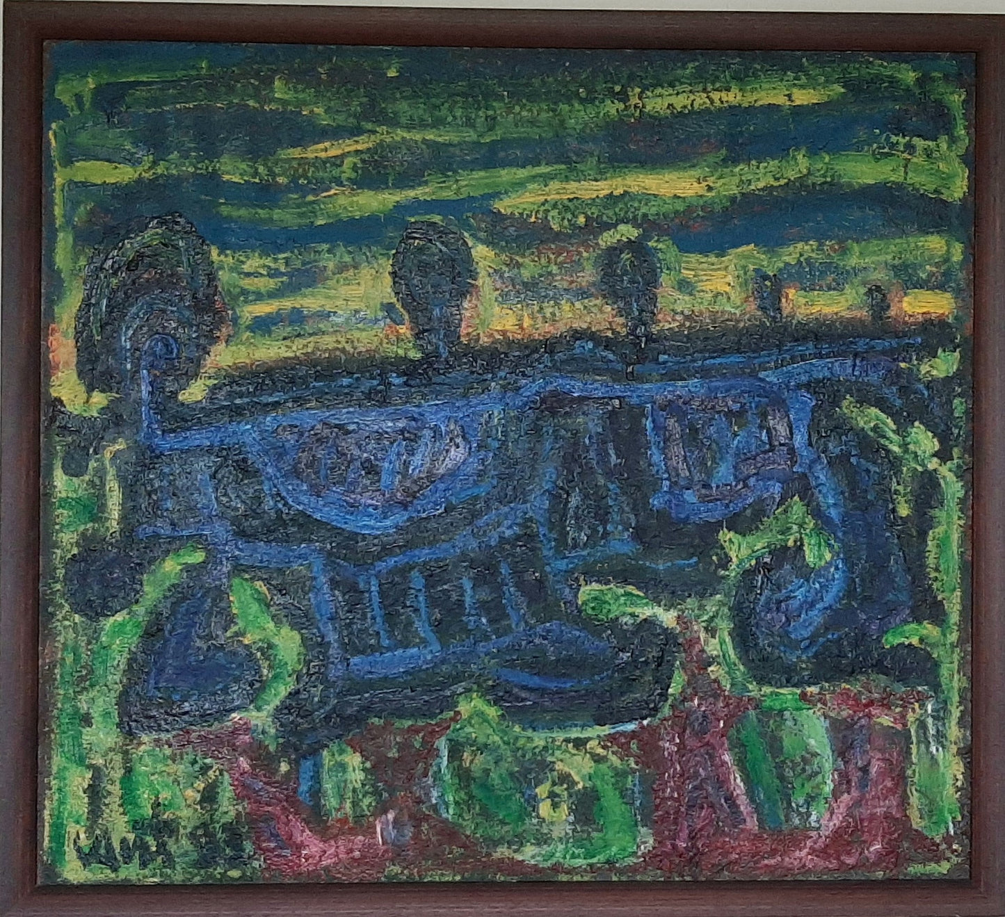 Valentinas Antanavičius | Untitled, 1993 | Oil on cardboard, 88x99 (96x107)