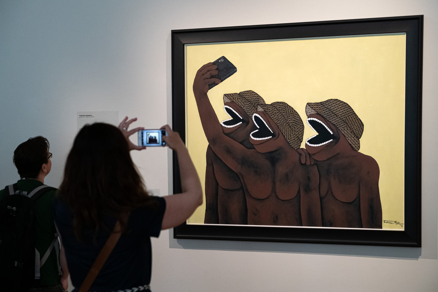 Thokozani Madonsela (PAR) | Self love II, 2021 | Drobė, akrilas, koliažas, 120x140 (134x154)