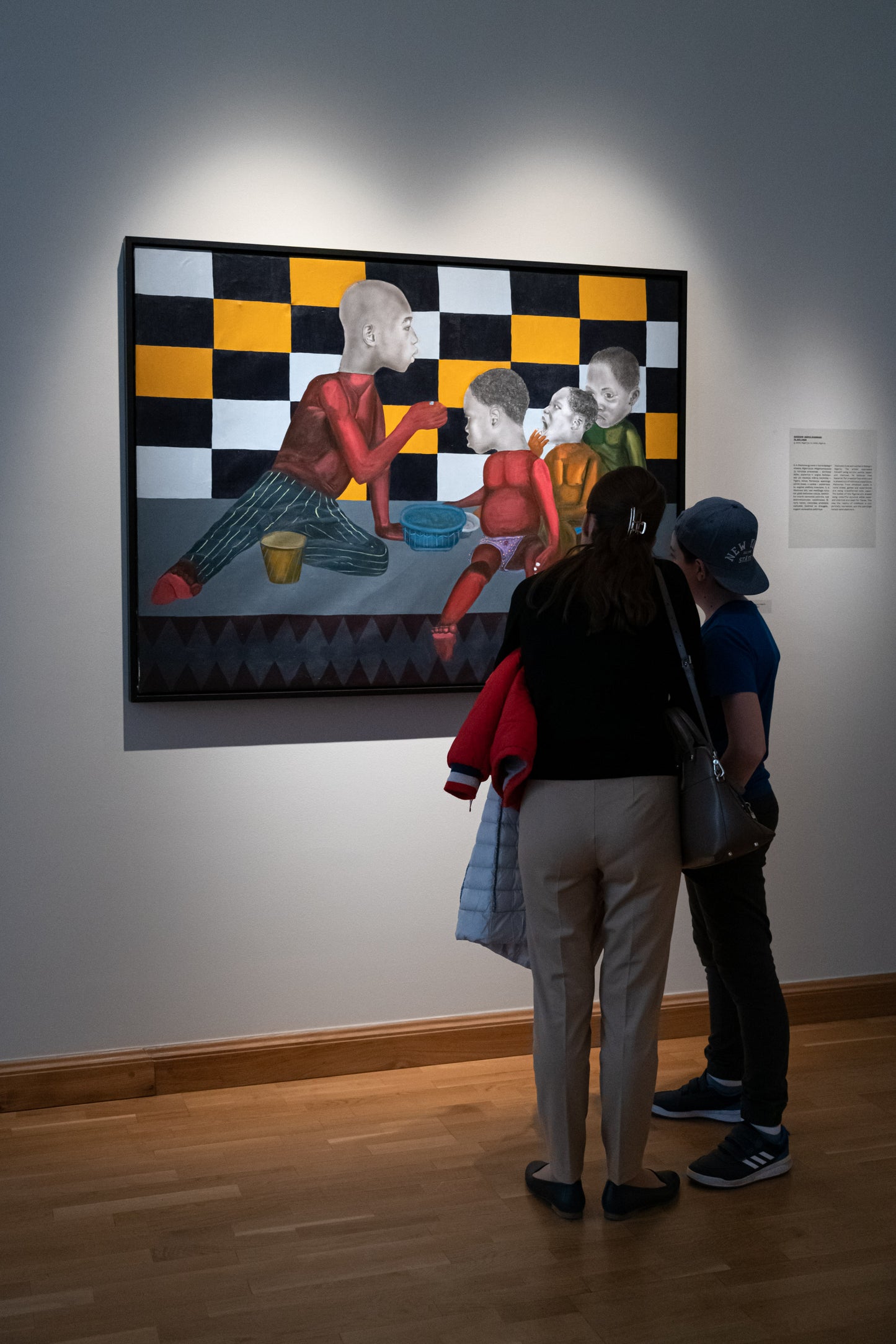 Qozeem Abdulrahman Olaoluwa (Nigeria) | It Is Time for Breakfast, 2021 | Oil, canvas, collage, 113x151 (119x157)