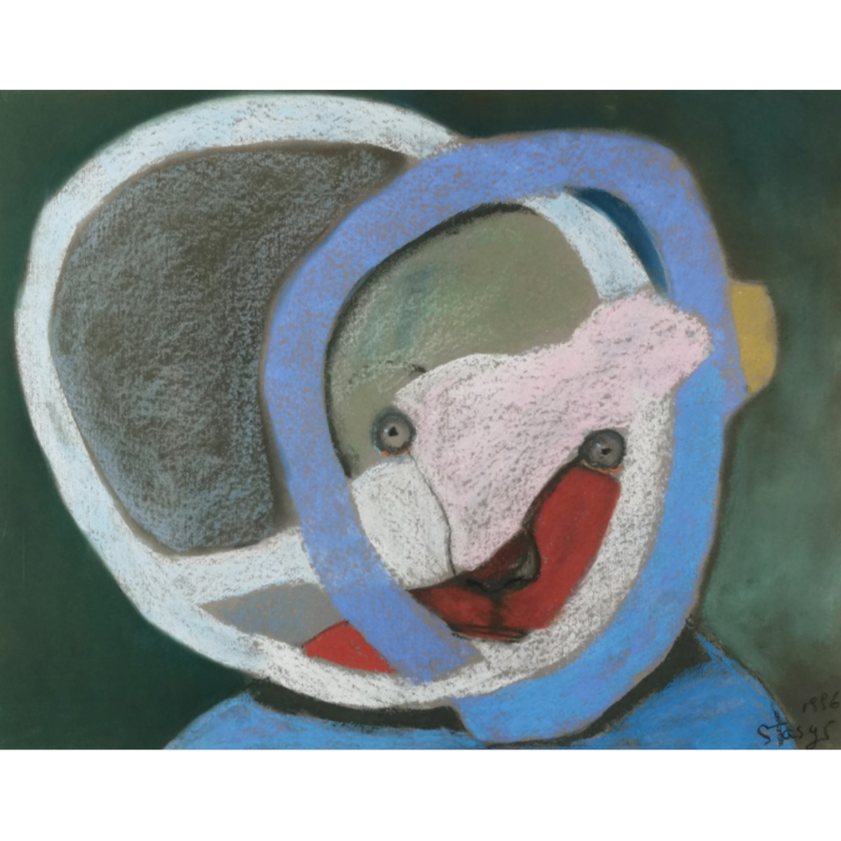 Stasys Eidrigevičius | Be pavadinimo, 1996 | Pastelė, popierius, 50 x 66