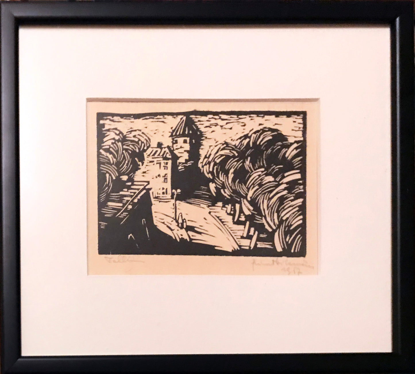 Rimtautas Gibavičius | Tallinn, 1957 | Linocut, 10x15 (23.5x27.5)