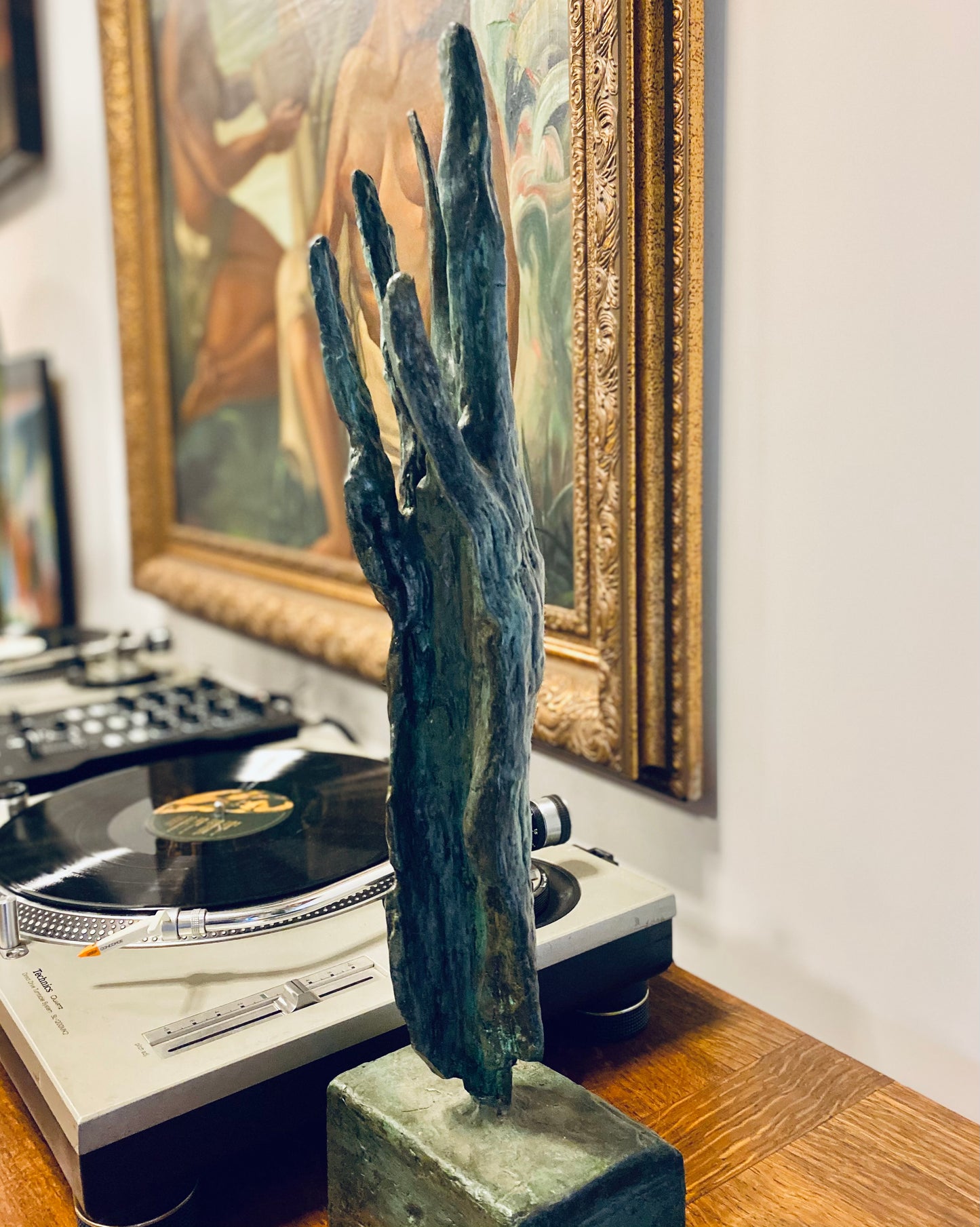 Silviane LÉGER (1945-2012) | Main flame | Bronze, H: 50,5