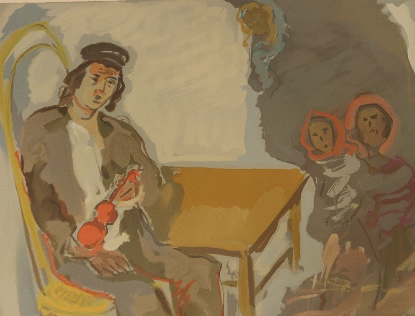 Emmanuel Mane-Katz | The Disappearing Dream of Stempeniou, 1966 | Lithograph, 54x71