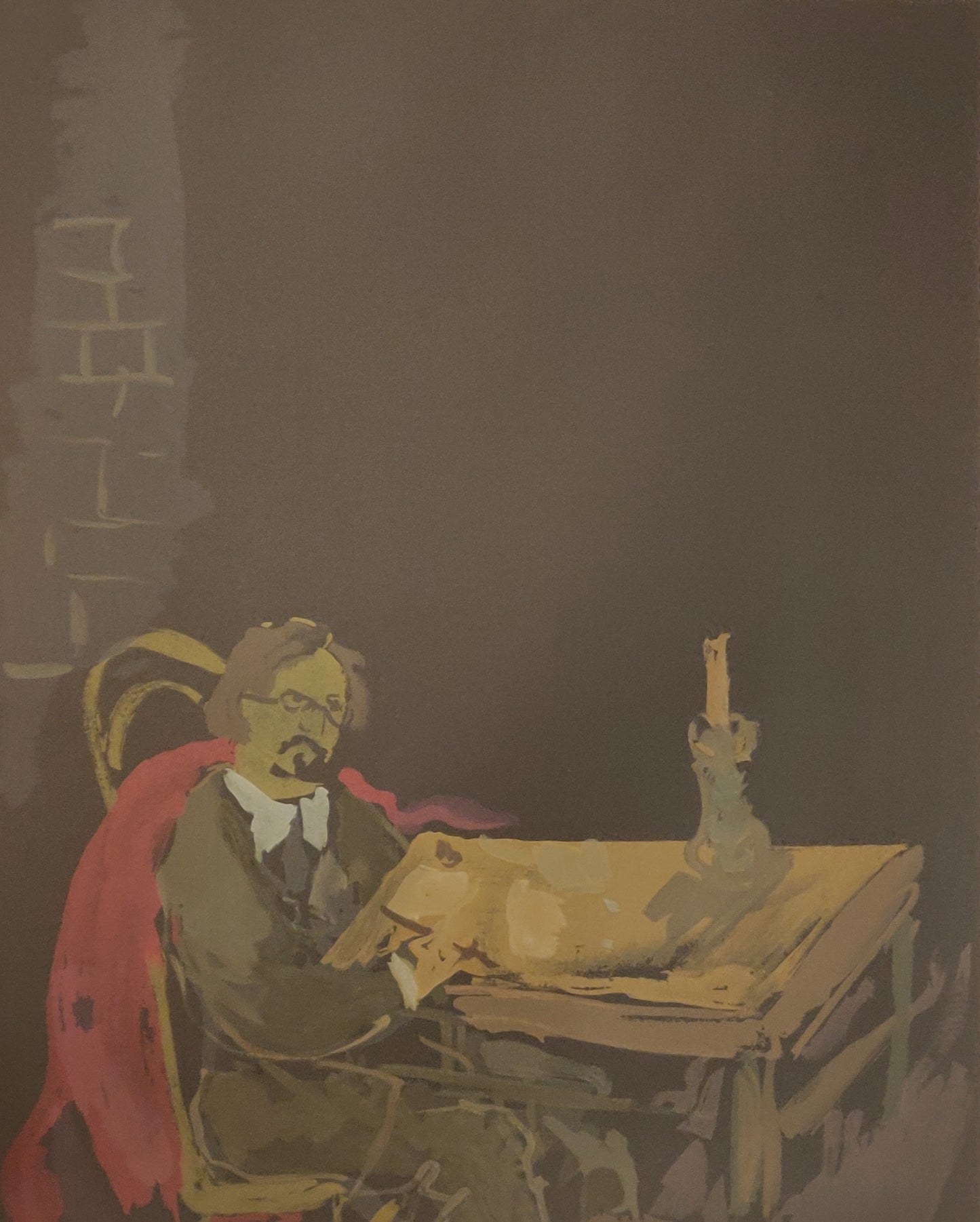 Emmanuel Mane-Katz | Portrait of the Author, 1966 | Litografija, 54x71