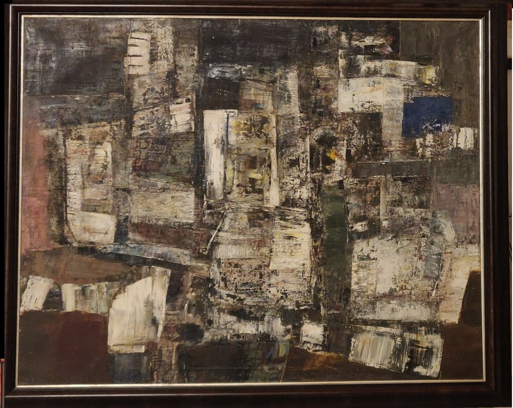 Kazimieras Žoromskis | From the series Still lifes with bottles, 1959 | Oil on canvas, 91.5x114.5