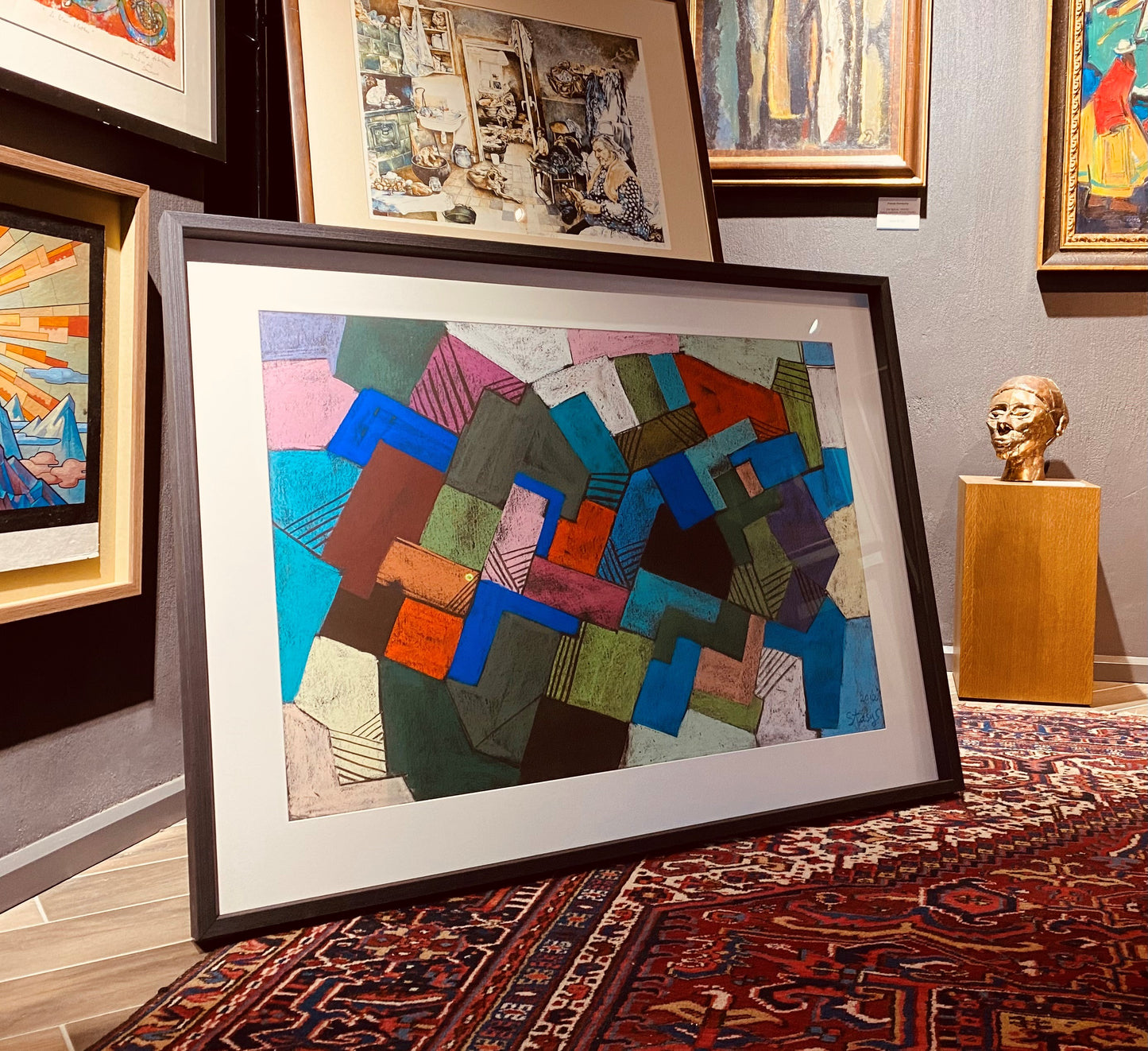 Stasys Eidrigevičius | Peizažas / Krajobraz, 2012 | Pastelė, popierius, 78x102 (95x124)