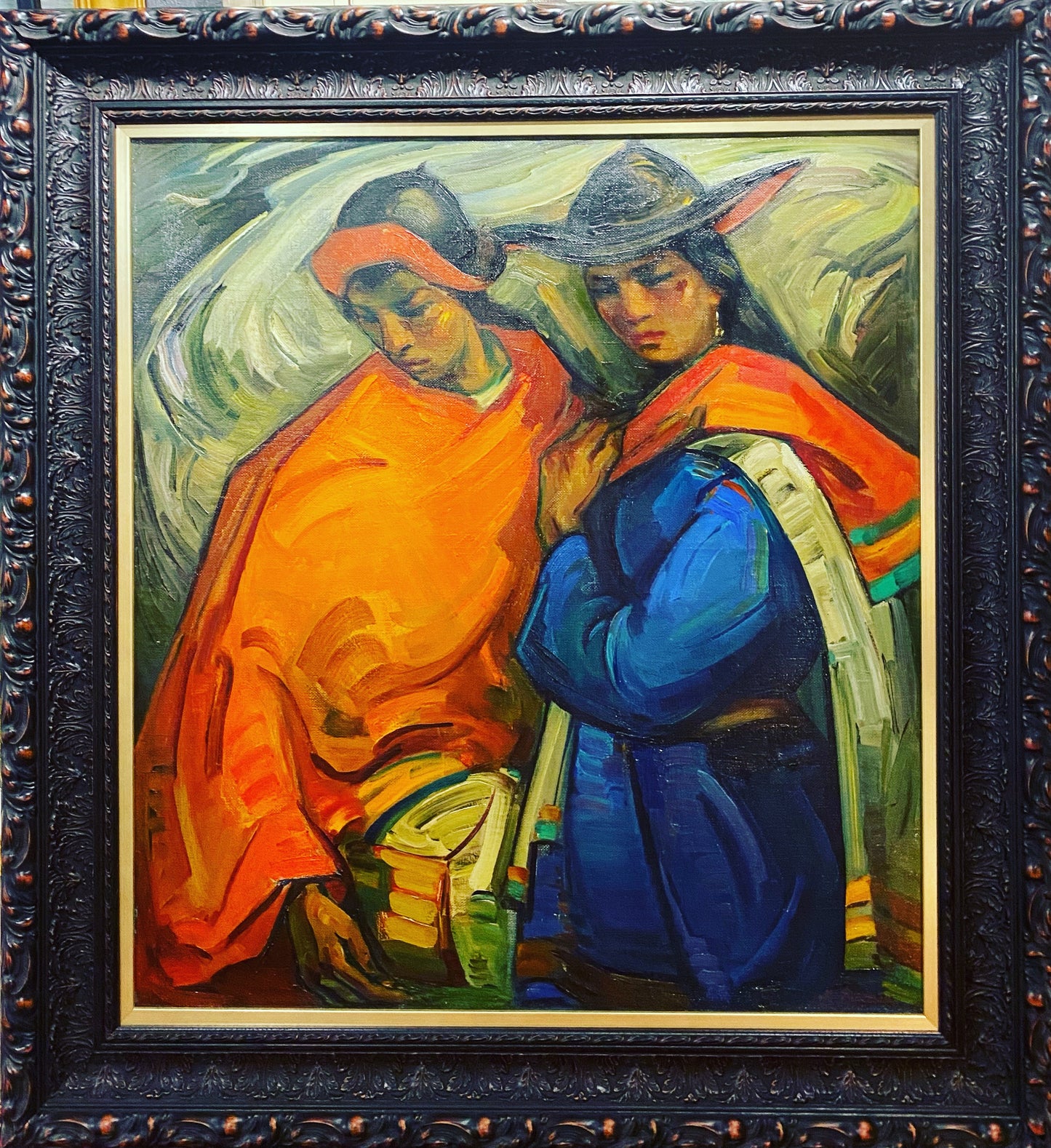 Jonas Rimša | Cuzqueños, 1950-1965 | Aliejus, drobė, 93x84 (118x109)