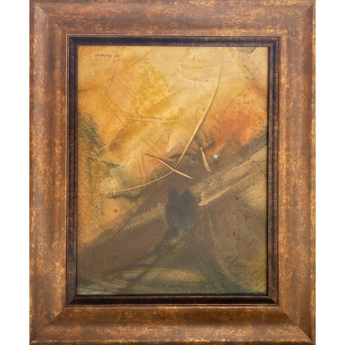 Leonas Urbonas | Judesys, 1966 | Kartonas, akrilas, 41x31 (53x44)