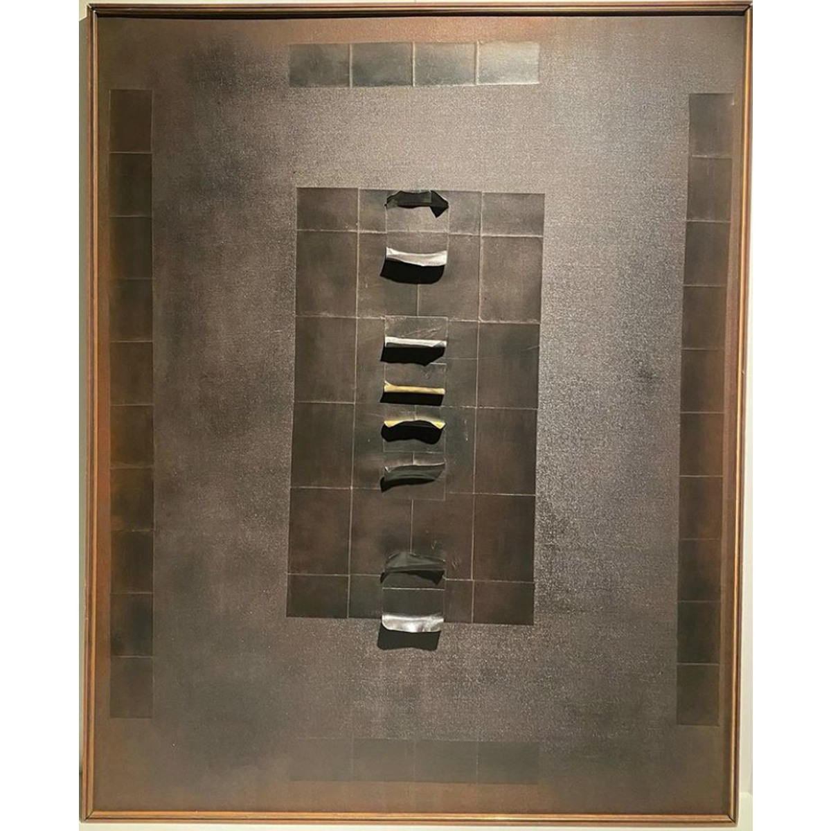 Kazimiera (Kazė) Zimblytė | Abstrakcija | Aliejus, akrilas, koliažas, drobė, 200 x 160
