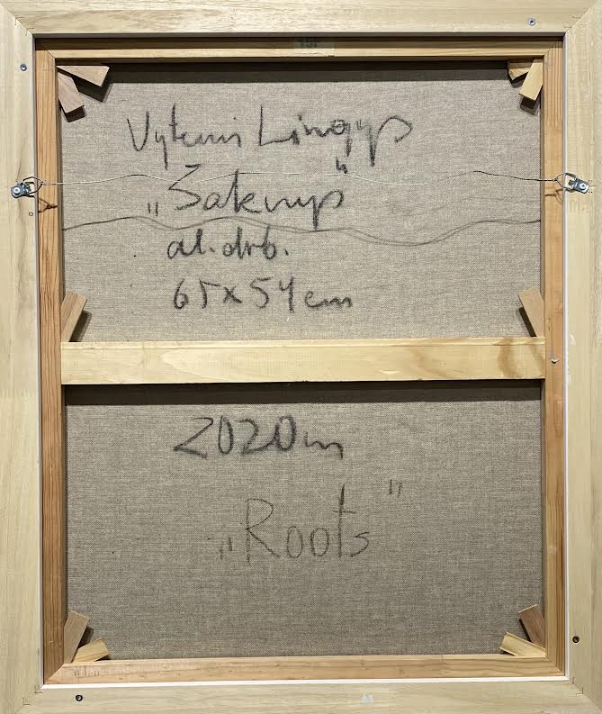 Vytenis Lingys | Šaknys, 2020 | Drobė, aliejus, 65x54 (69x58)