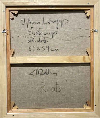 Vytenis Lingys | Šaknys, 2020 | Drobė, aliejus, 65x54 (69x58)