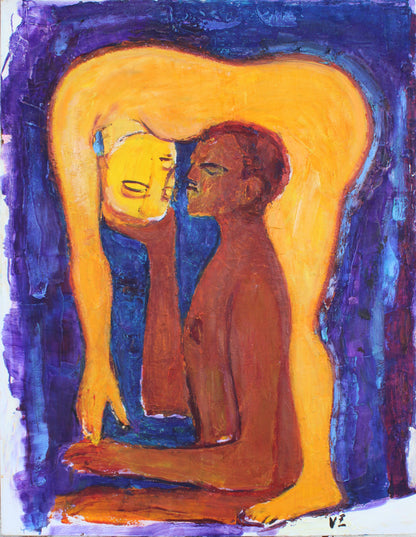 Vaidotas Žukas | Įsimylėjėliai, 2023-24 | Aliejus, drobė, 130x110