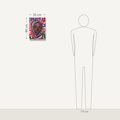 OBOU GBAIS – Konga ligne florale lll: dydis šalia 175 cm žmogaus