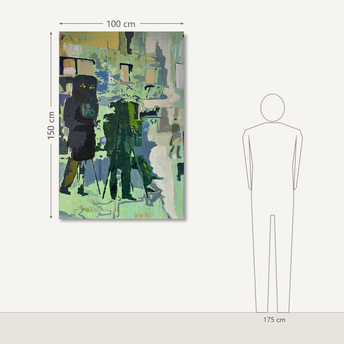 Linas Kaziulionis – Two Different Dimensions In One Photo: dydis šalia 175 cm žmogaus
