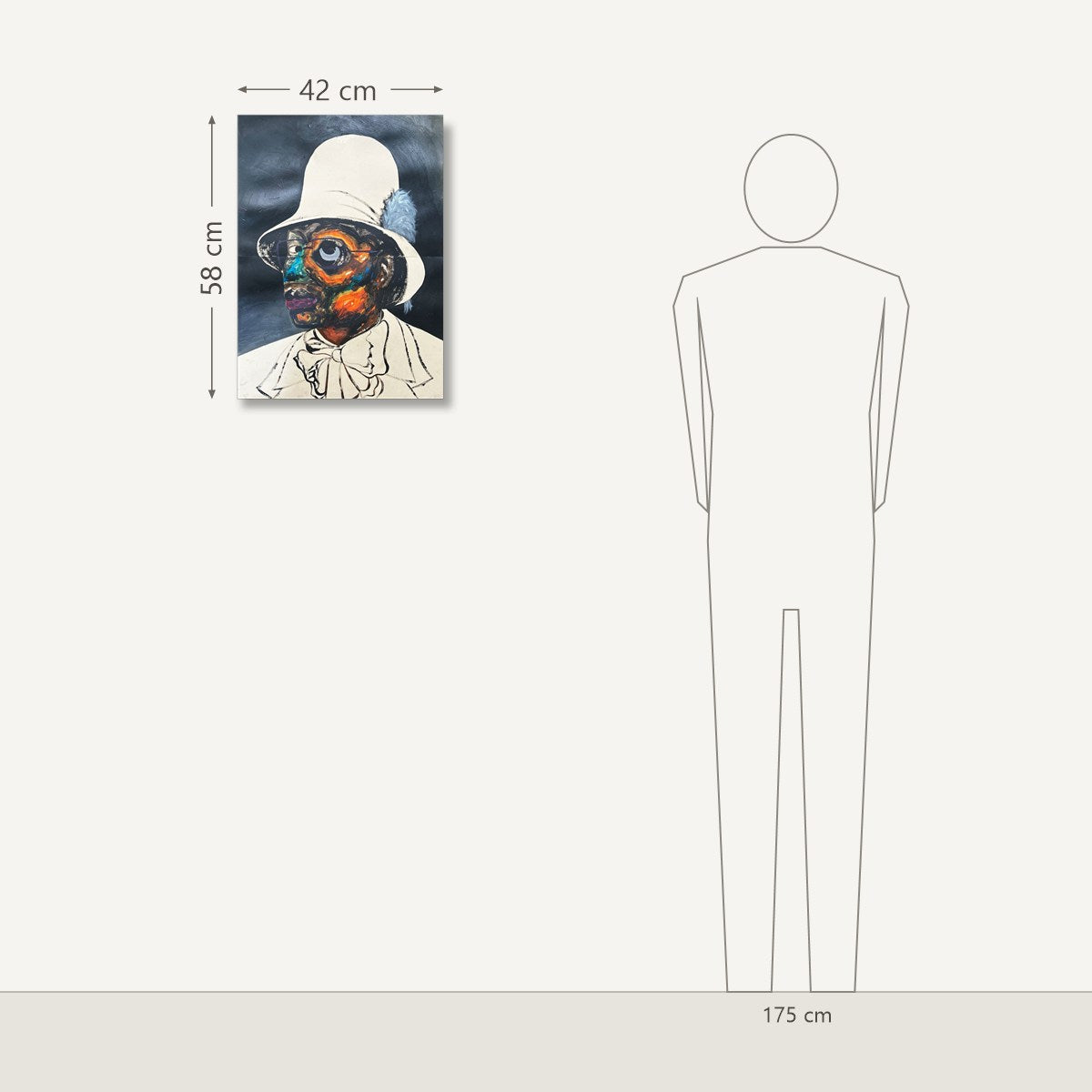 Pabi Daniel – An Image of Billy Porter (Diptych): dydis šalia 175 cm žmogaus