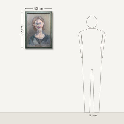 Aurelija Bulaukaitė – Self Portret: dydis šalia 175 cm žmogaus