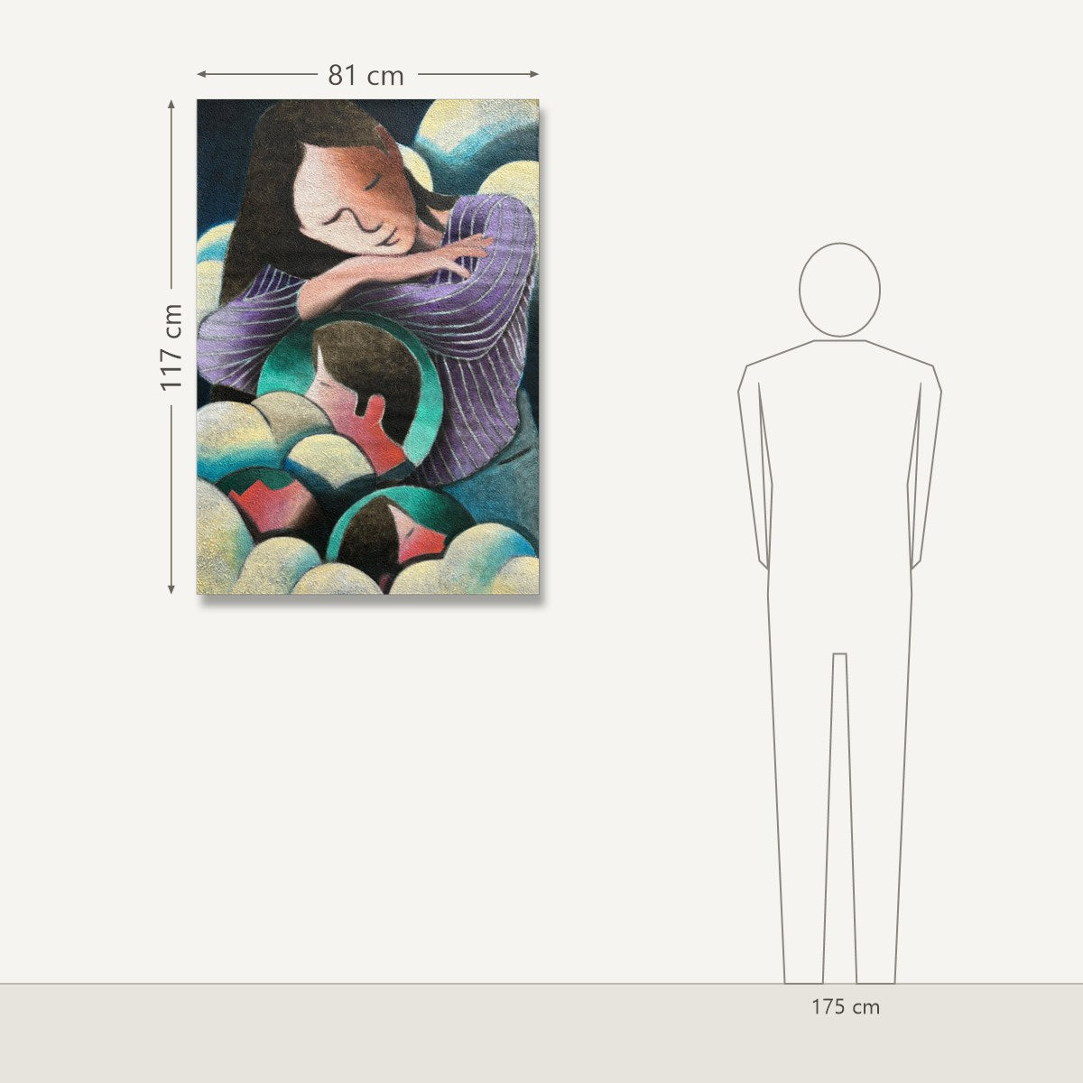 Simon Ko – Float A While: dydis šalia 175 cm žmogaus