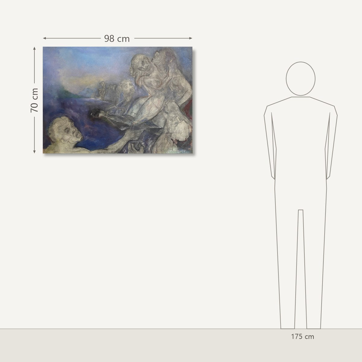 Jonas Rimša – Untitled: dydis šalia 175 cm žmogaus