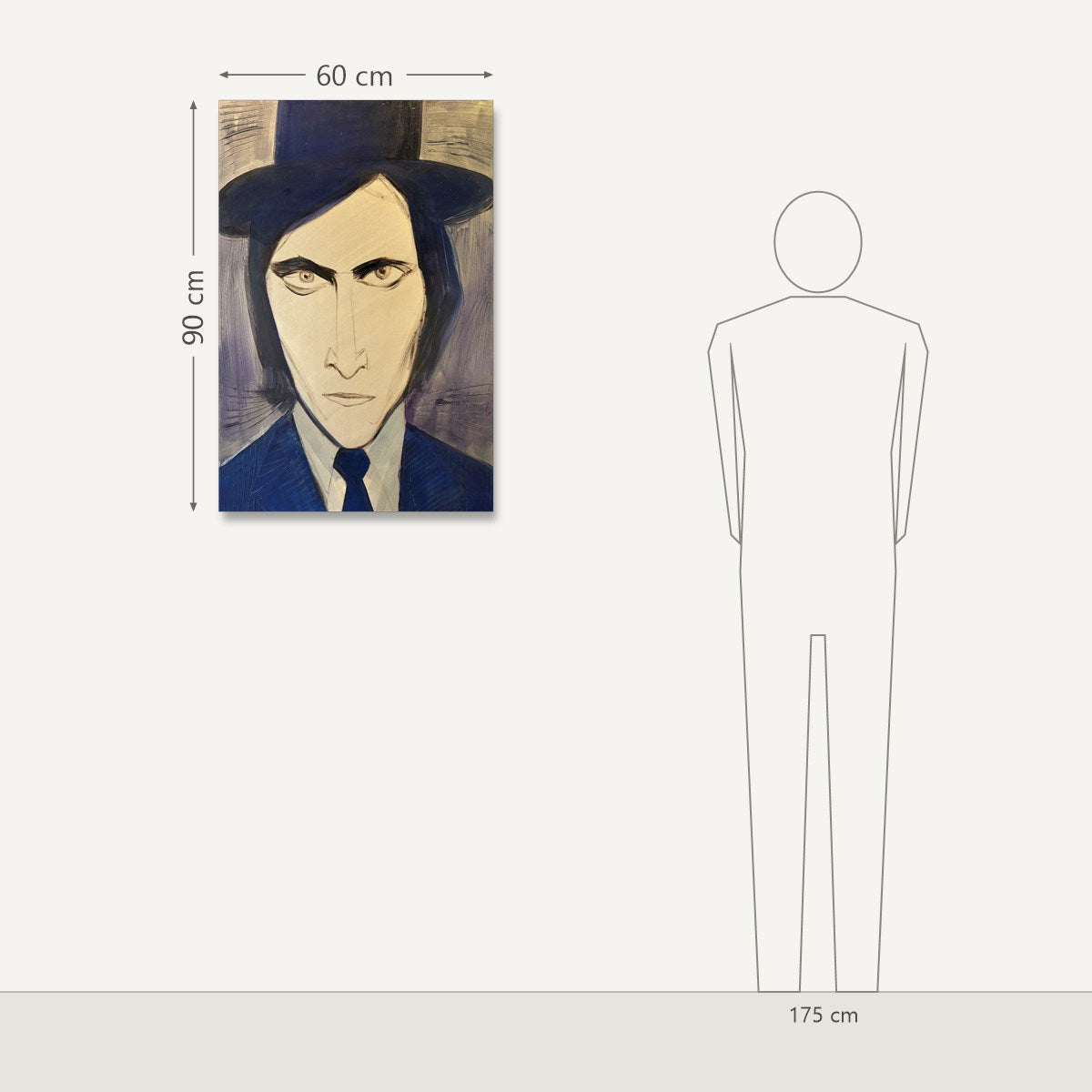 Linas Cicėnas-CICA – Vincent Gallo: dydis šalia 175 cm žmogaus