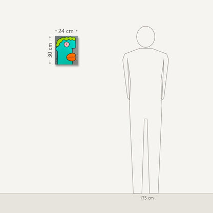 Thierry Noir – I think back on what I did yesterday, and it is so beautiful: dydis šalia 175 cm žmogaus