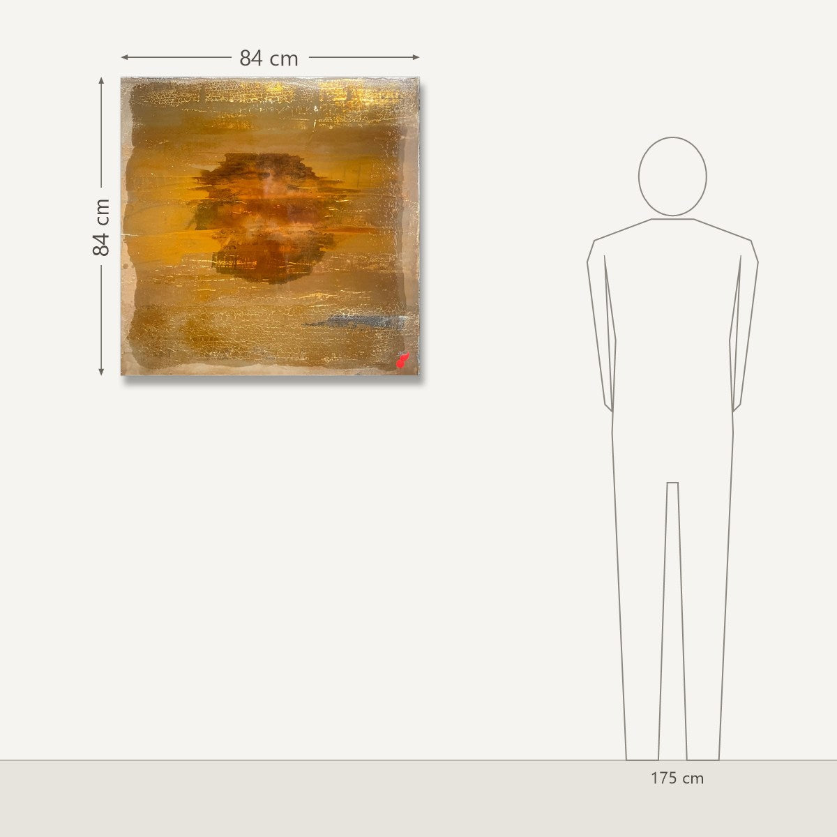 Martynas Gediminas – The Truth 10 (From the “Flowers” Series): dydis šalia 175 cm žmogaus