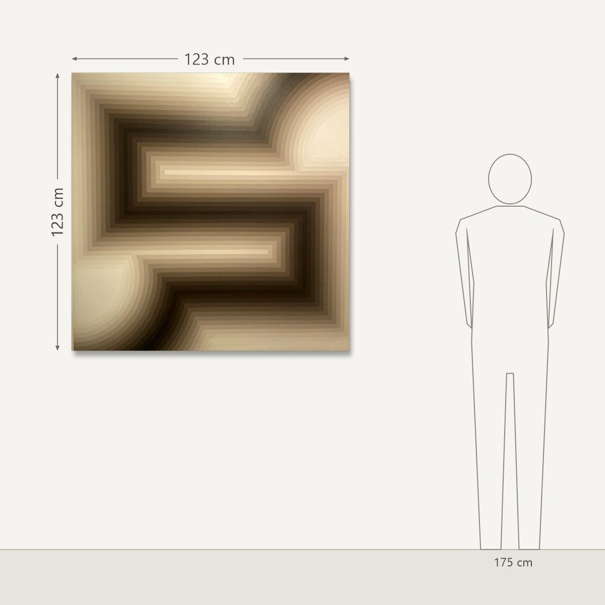 Christian Grossman – Pulsation No 5: dydis šalia 175 cm žmogaus