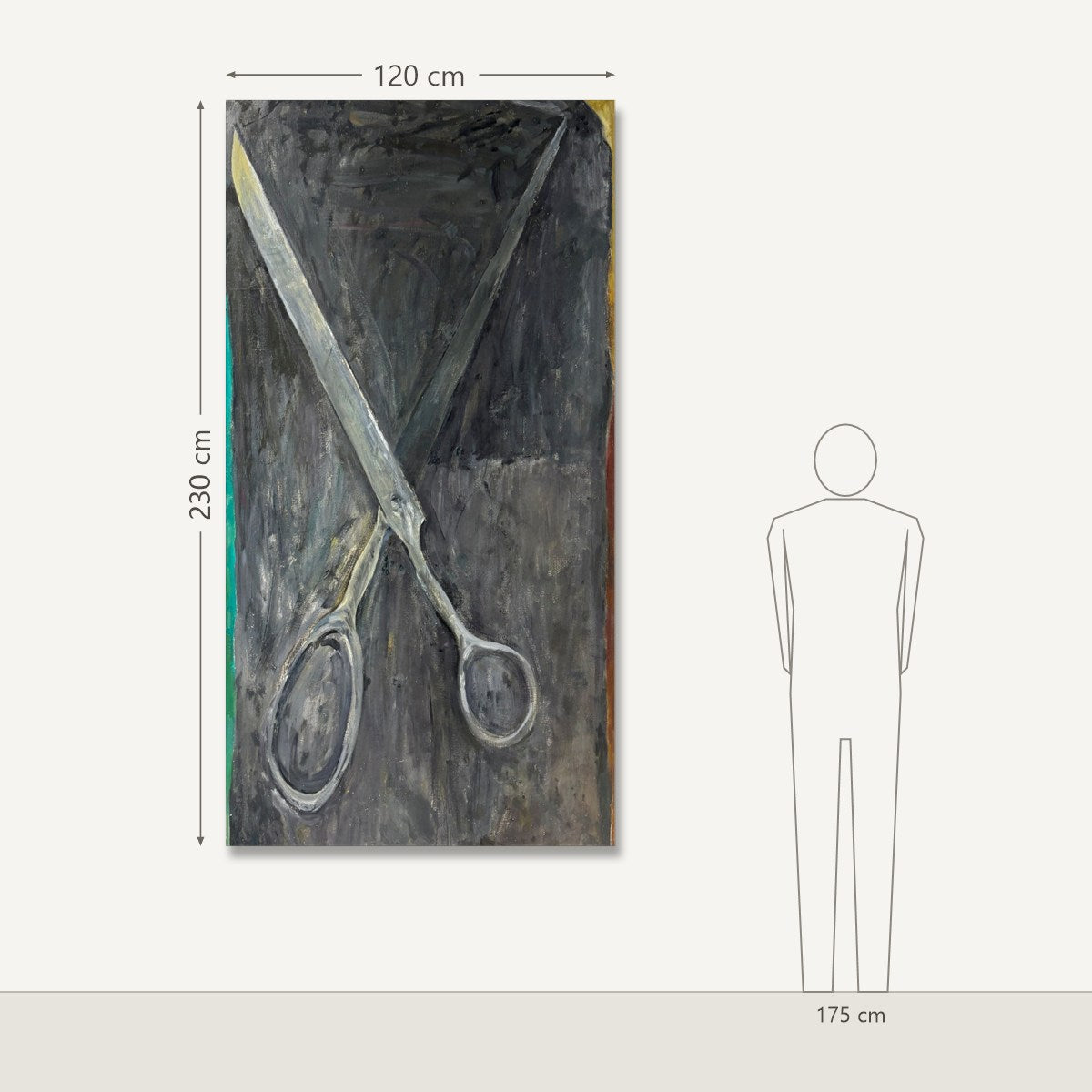 Vytautas Dubauskas – Scissors: dydis šalia 175 cm žmogaus