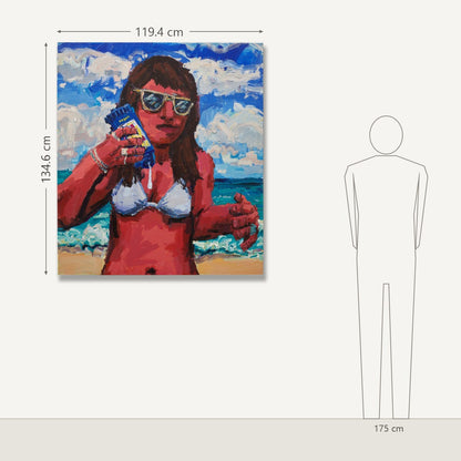 Todd Bienvenu – Sunscreen: dydis šalia 175 cm žmogaus