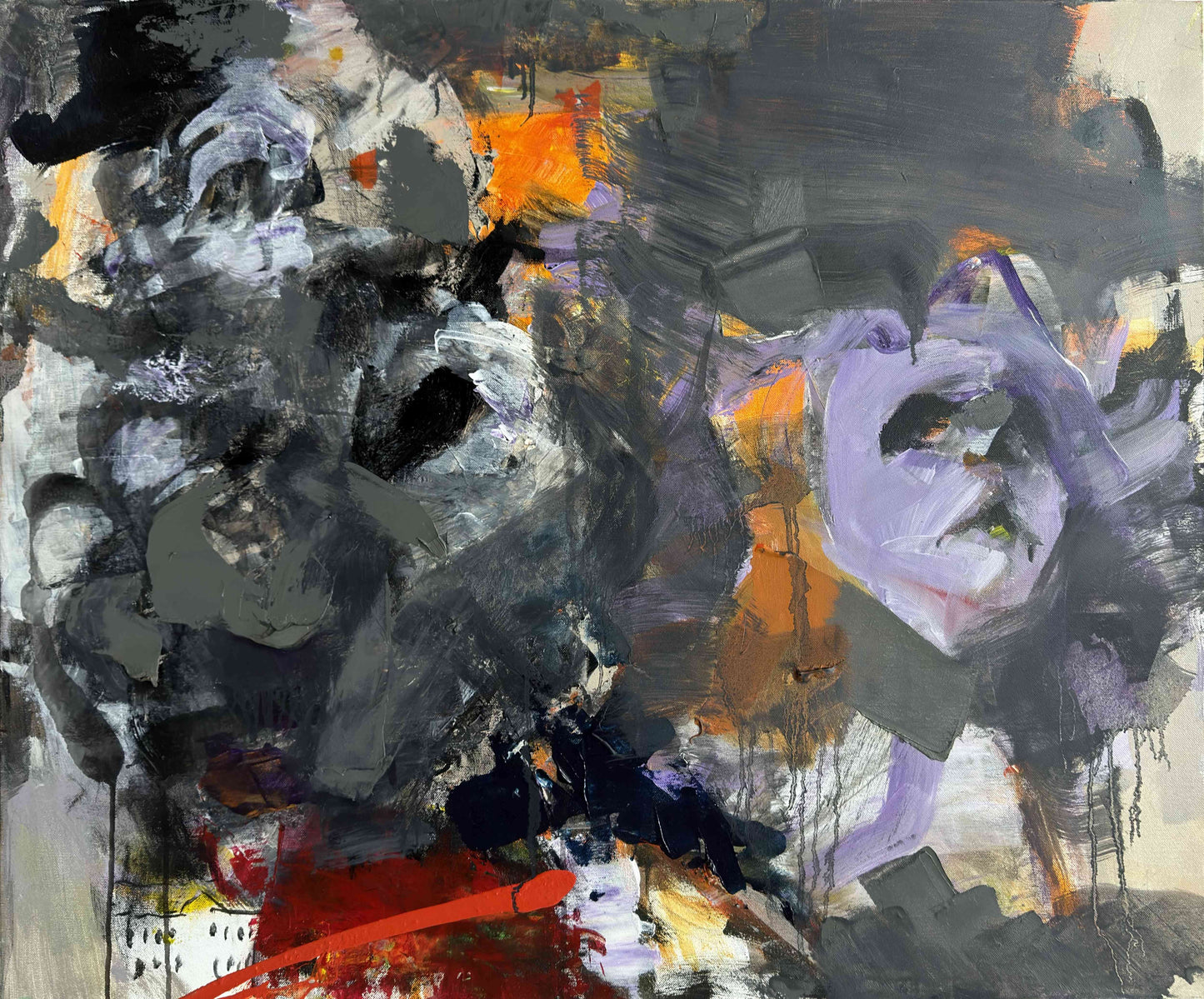 Vytautas Dubauskas | Be pavadinimo, 2023 | Akrilas, drobė, 75x90