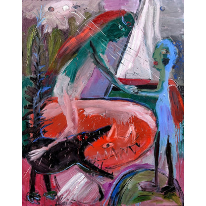 Adelė Liepa Kaunaitė | Voyages of the Pooh, 2023 | Canvas, oil, 125x100