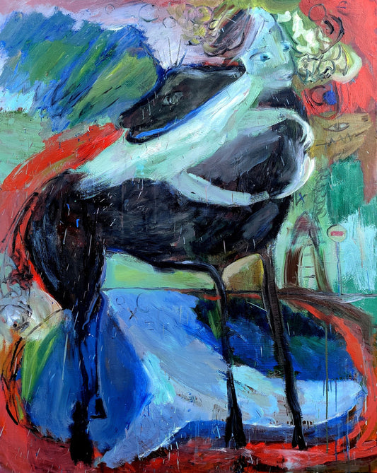 Adelė Liepa Kaunaitė | Mermaid of the Night, 2023 | Canvas, oil, 125x100