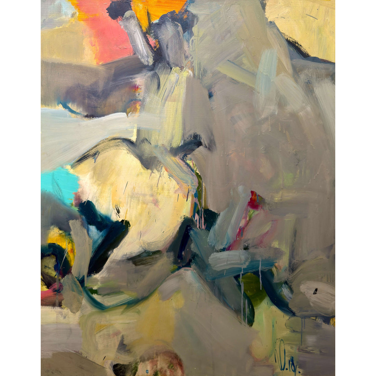 Vytautas Dubauskas | Untitled, 2018 | Acrylic on canvas, 100x80