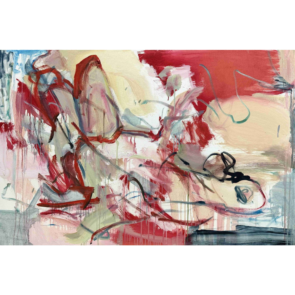 Vytautas Dubauskas | Gulinti figūra, 2026 | Drobė, aliejus, 80x120