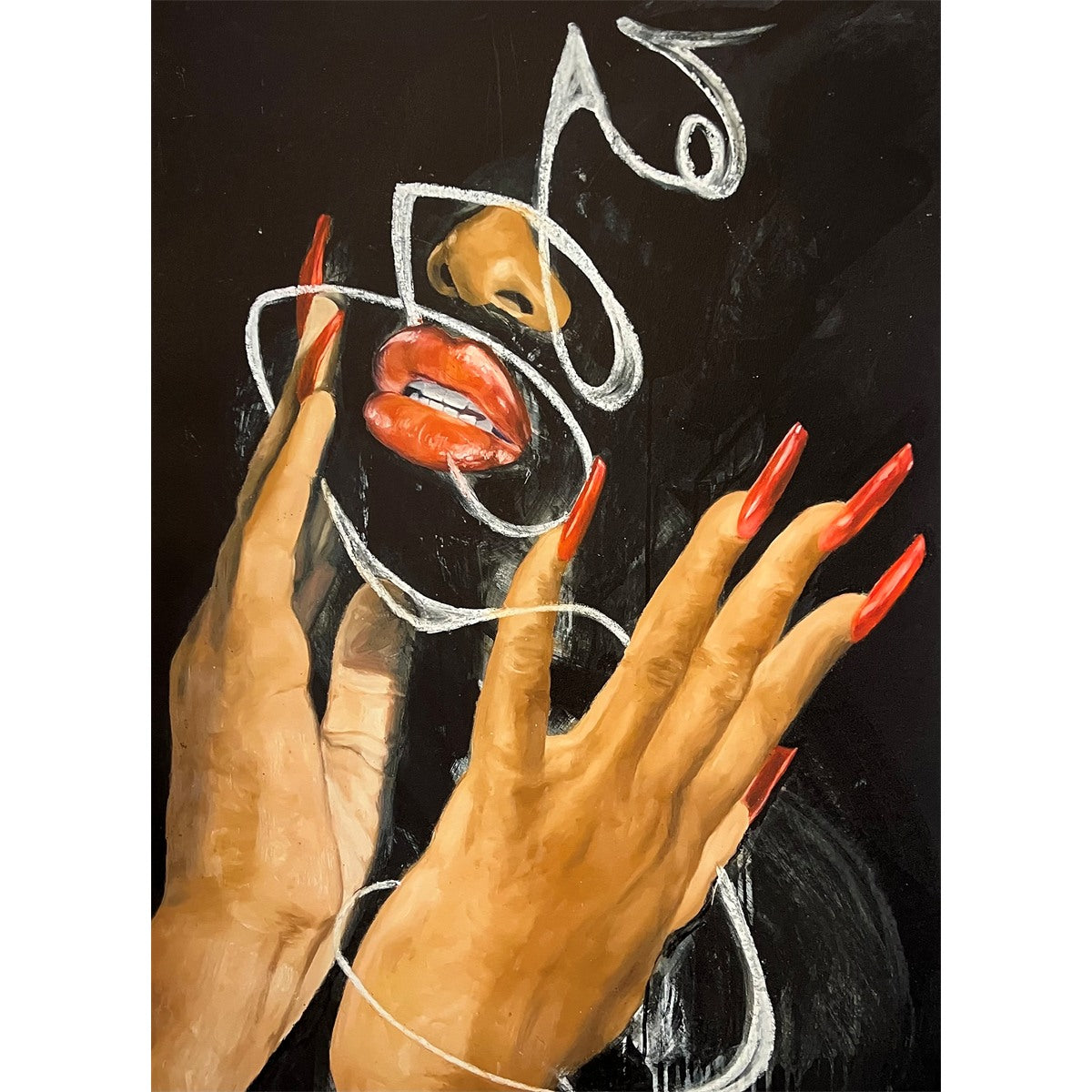 Khari Turner – Red Tides Moon Glow: detail
