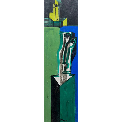 Vincas Kisarauskas – Midday, 1976, mixed media on cardboard, 34x10 cm