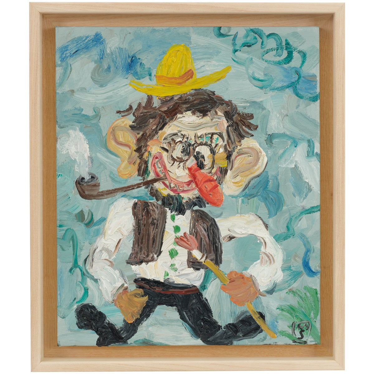 Matías Sánchez, Pintor en Provenza — framed