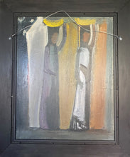 Load image into Gallery viewer, Pranas Domšaitis&lt;br&gt;Trys figūros&lt;br&gt; Aliejus, kartonas, 65x53 (82x69)