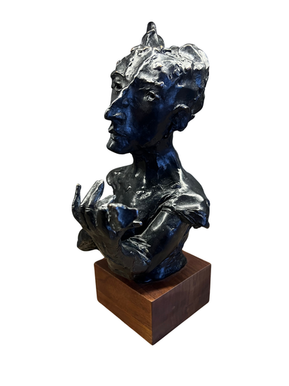 David Aronson | The Violinist | Bronze, 27x19.5x17.5