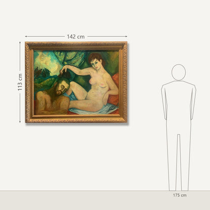 Max Band – Man and Woman: dydis šalia 175 cm žmogaus