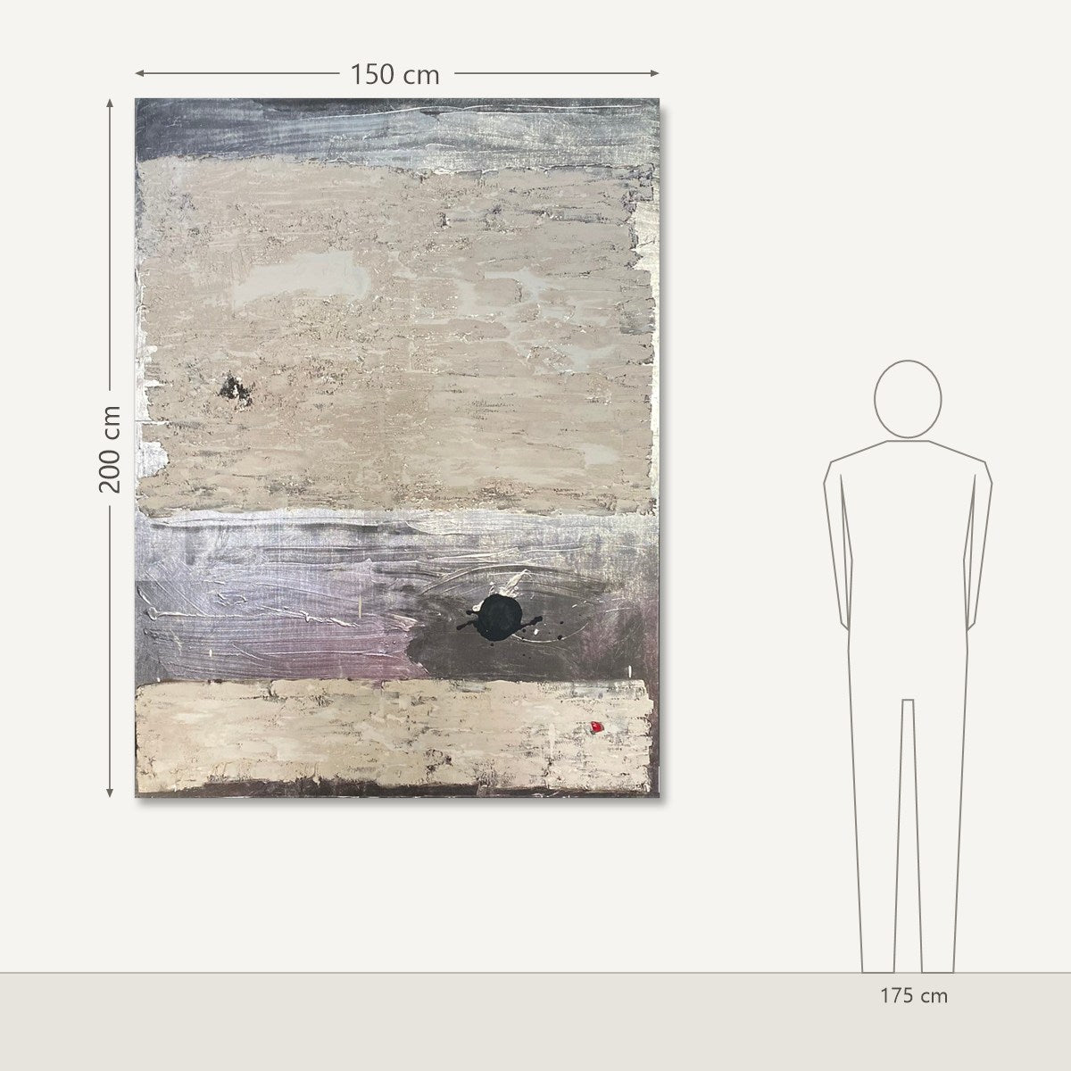 Martynas Gediminas – The Road I: dydis šalia 175 cm žmogaus