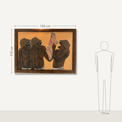 Thokozani Madonsela – Better Days are Coming: dydis šalia 175 cm žmogaus