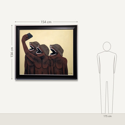 Thokozani Madonsela – Self love II: dydis šalia 175 cm žmogaus
