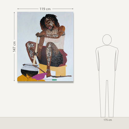 Oscar Quarshie Nelson – Where I'm From (Dinnertime): dydis šalia 175 cm žmogaus