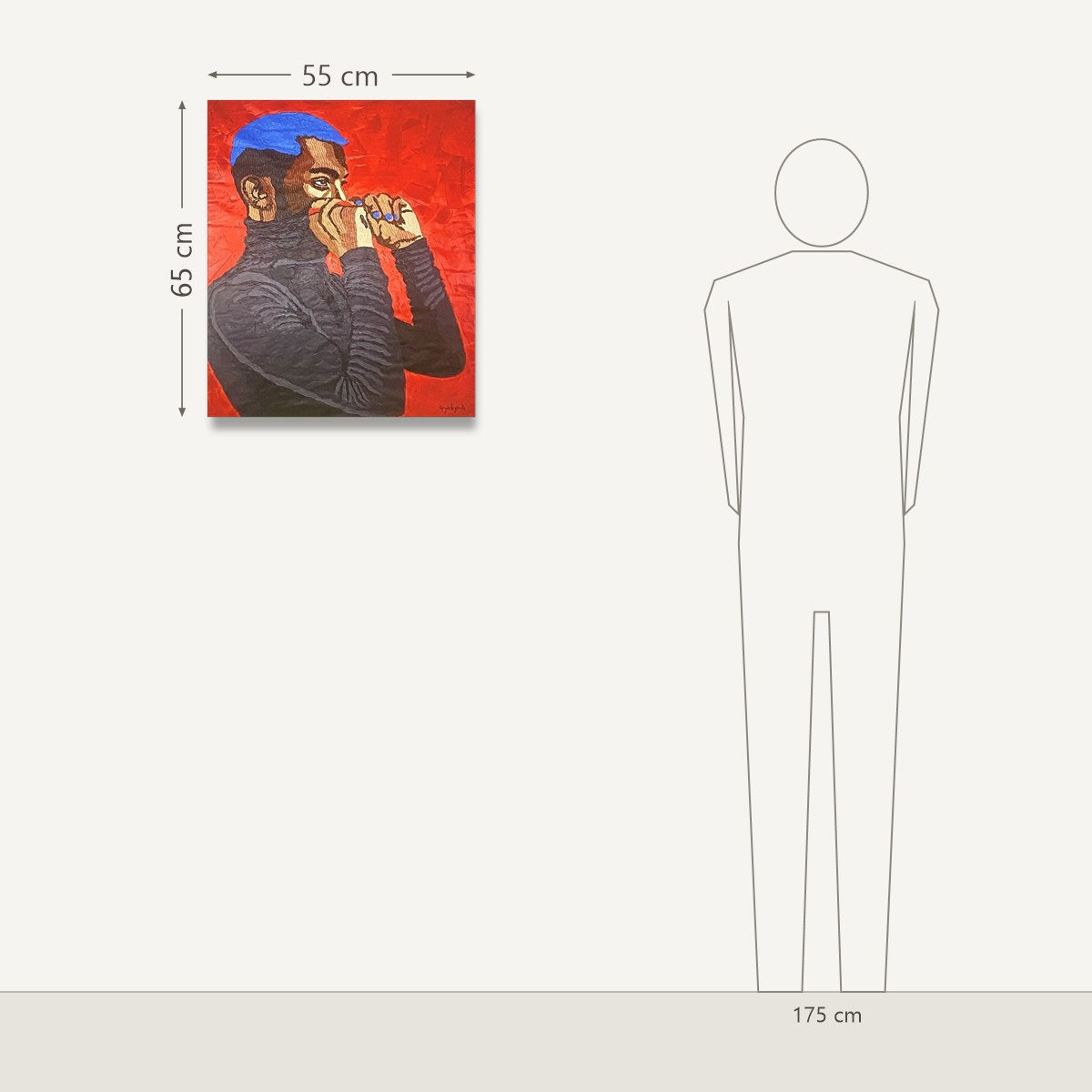 Daniel Gyekyi Gyan – Turtle Neck II: dydis šalia 175 cm žmogaus