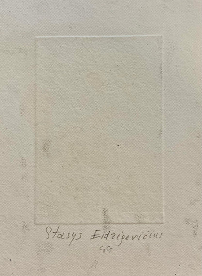 Stasys Eidrigevičius | Ekslibrisas Friso Fjodor V. D. Zee, 1980 | Ofortas, akvatinta, 9x6 (20,5x15,5)