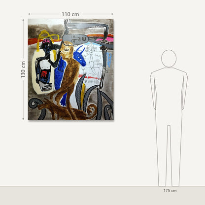 William Bakaïmo – How to Find Happiness: dydis šalia 175 cm žmogaus