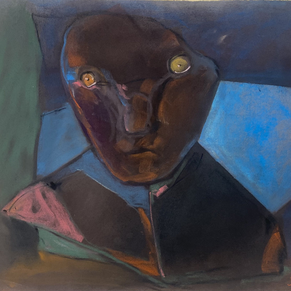 Stasys Eidrigevičius | The Night Watchman, 1992 | Pastel on paper, 48.5x63